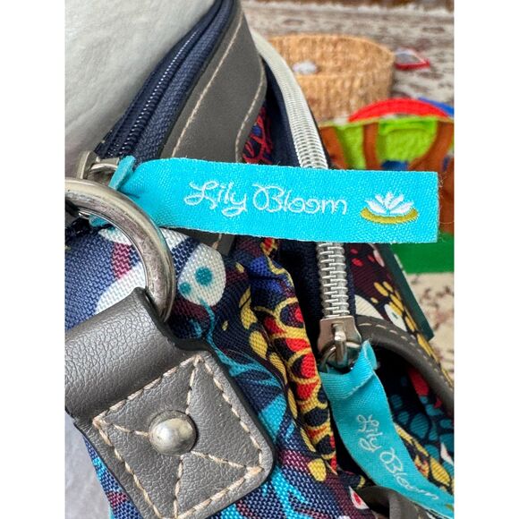 Lily Bloom Bag Purse Canvas Crossbody Adjustable Strap - Picture 3 of 10